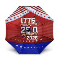 America Turns 250 I Turn 50 Umbrella Patriotic Eagle Flag Birthday Stars Stripes