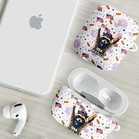 USA America Raccoon Hot Dog 250 Years AirPods Case 4th of July 1776-2026 Patriotic Fireworks