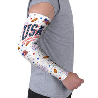 USA America Raccoon Hot Dog 250 Years Arm Sleeves 4th of July 1776-2026 Patriotic Fireworks