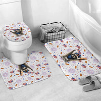 USA America Raccoon Hot Dog 250 Years Bathroom Set 4th of July 1776-2026 Patriotic Fireworks