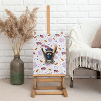 USA America Raccoon Hot Dog 250 Years Canvas Wall Art 4th of July 1776-2026 Patriotic Fireworks