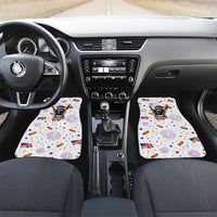USA America Raccoon Hot Dog 250 Years Car Mats 4th of July 1776-2026 Patriotic Fireworks