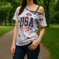 USA America Raccoon Hot Dog 250 Years Cross Shoulder Shirt 4th of July 1776-2026 Patriotic Fireworks