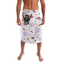 USA America Raccoon Hot Dog 250 Years Lavalava 4th of July 1776-2026 Patriotic Fireworks