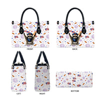 USA America Raccoon Hot Dog 250 Years Leather Bag 4th of July 1776-2026 Patriotic Fireworks