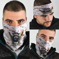 USA America Raccoon Hot Dog 250 Years Neck Gaiter 4th of July 1776-2026 Patriotic Fireworks