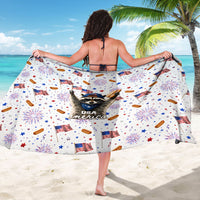 USA America Raccoon Hot Dog 250 Years Sarong 4th of July 1776-2026 Patriotic Fireworks