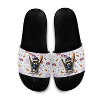 USA America Raccoon Hot Dog 250 Years Slide Sandals 4th of July 1776-2026 Patriotic Fireworks
