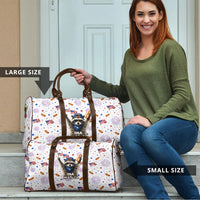 USA America Raccoon Hot Dog 250 Years Travel Bag 4th of July 1776-2026 Patriotic Fireworks