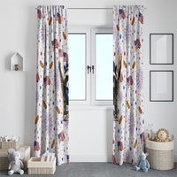 USA America Raccoon Hot Dog 250 Years Window Curtain 4th of July 1776-2026 Patriotic Fireworks