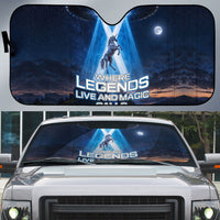 Scotland Kelpies And Unicorn UFO Auto Sun Shade Sci-Fi Alien Abduction And Magic Legends