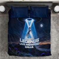Scotland Kelpies And Unicorn UFO Bedding Set Sci-Fi Alien Abduction And Magic Legends