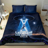 Scotland Kelpies And Unicorn UFO Bedding Set Sci-Fi Alien Abduction And Magic Legends