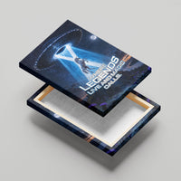 Scotland Kelpies And Unicorn UFO Canvas Wall Art Sci-Fi Alien Abduction And Magic Legends