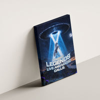 Scotland Kelpies And Unicorn UFO Canvas Wall Art Sci-Fi Alien Abduction And Magic Legends