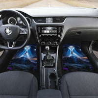 Scotland Kelpies And Unicorn UFO Car Mats Sci-Fi Alien Abduction And Magic Legends