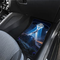 Scotland Kelpies And Unicorn UFO Car Mats Sci-Fi Alien Abduction And Magic Legends