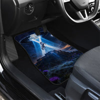 Scotland Kelpies And Unicorn UFO Car Mats Sci-Fi Alien Abduction And Magic Legends