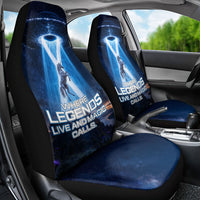 Scotland Kelpies And Unicorn UFO Car Seat Cover Sci-Fi Alien Abduction And Magic Legends