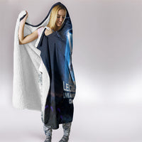 Scotland Kelpies And Unicorn UFO Hooded Blanket Sci-Fi Alien Abduction And Magic Legends