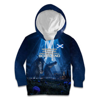 Scotland Kelpies And Unicorn UFO Kid Hoodie Sci-Fi Alien Abduction And Magic Legends