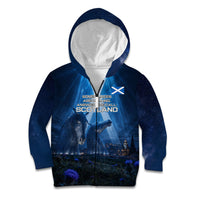 Scotland Kelpies And Unicorn UFO Kid Hoodie Sci-Fi Alien Abduction And Magic Legends