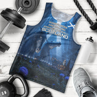 Scotland Kelpies And Unicorn UFO Men Tank Top Sci-Fi Alien Abduction And Magic Legends