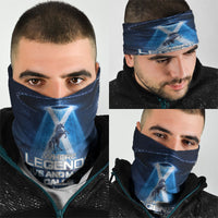 Scotland Kelpies And Unicorn UFO Neck Gaiter Sci-Fi Alien Abduction And Magic Legends