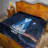 Scotland Kelpies And Unicorn UFO Quilt Sci-Fi Alien Abduction And Magic Legends