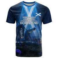 Scotland Kelpies And Unicorn UFO T Shirt Sci-Fi Alien Abduction And Magic Legends