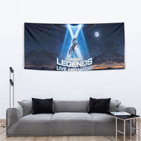 Scotland Kelpies And Unicorn UFO Tapestry Sci-Fi Alien Abduction And Magic Legends
