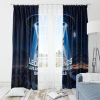 Scotland Kelpies And Unicorn UFO Window Curtain Sci-Fi Alien Abduction And Magic Legends