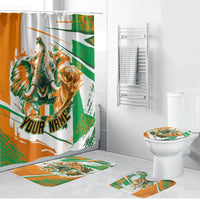 Personalized Ivory Coast Football Bathroom Set African Elephant Trophy