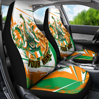 Personalized Ivory Coast Football Car Seat Cover African Elephant Trophy