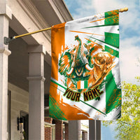 Personalized Ivory Coast Football Garden Flag African Elephant Trophy