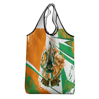 Personalized Ivory Coast Football Grocery Bag African Elephant Trophy
