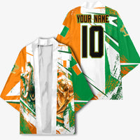 Personalized Ivory Coast Football Kimono African Elephant Trophy