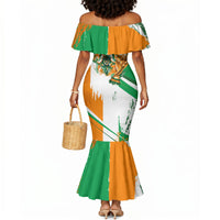 Personalized Ivory Coast Football Mermaid Dress African Elephant Trophy