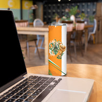 Personalized Ivory Coast Football Skinny Tumbler African Elephant Trophy
