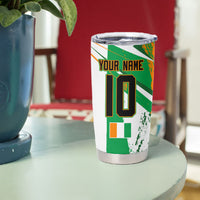 Personalized Ivory Coast Football Tumbler Cup African Elephant Trophy