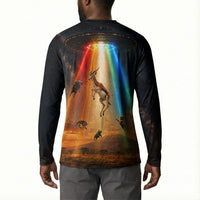 South Africa Safari UFO Button Sweatshirt African Wildlife Sci-Fi Galaxy Space And Mandela