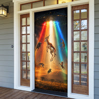 South Africa Safari UFO Door Cover African Wildlife Sci-Fi Galaxy Space And Mandela