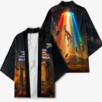 South Africa Safari UFO Kimono African Wildlife Sci-Fi Galaxy Space And Mandela