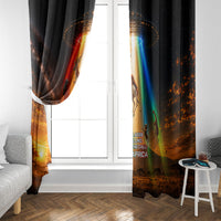 South Africa Safari UFO Window Curtain African Wildlife Sci-Fi Galaxy Space And Mandela