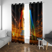 South Africa Safari UFO Window Curtain African Wildlife Sci-Fi Galaxy Space And Mandela