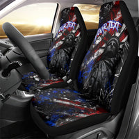 Personalized America New York Statue Of Liberty Car Seat Cover Dark Grunge American Flag Graffiti Street Art
