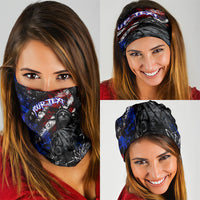 Personalized America New York Statue Of Liberty Neck Gaiter Dark Grunge American Flag Graffiti Street Art