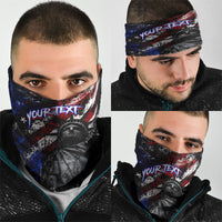 Personalized America New York Statue Of Liberty Neck Gaiter Dark Grunge American Flag Graffiti Street Art