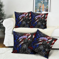 Personalized America New York Statue Of Liberty Pillow Cover Dark Grunge American Flag Graffiti Street Art