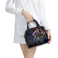 Personalized America New York Statue Of Liberty Shoulder Handbag Dark Grunge American Flag Graffiti Street Art